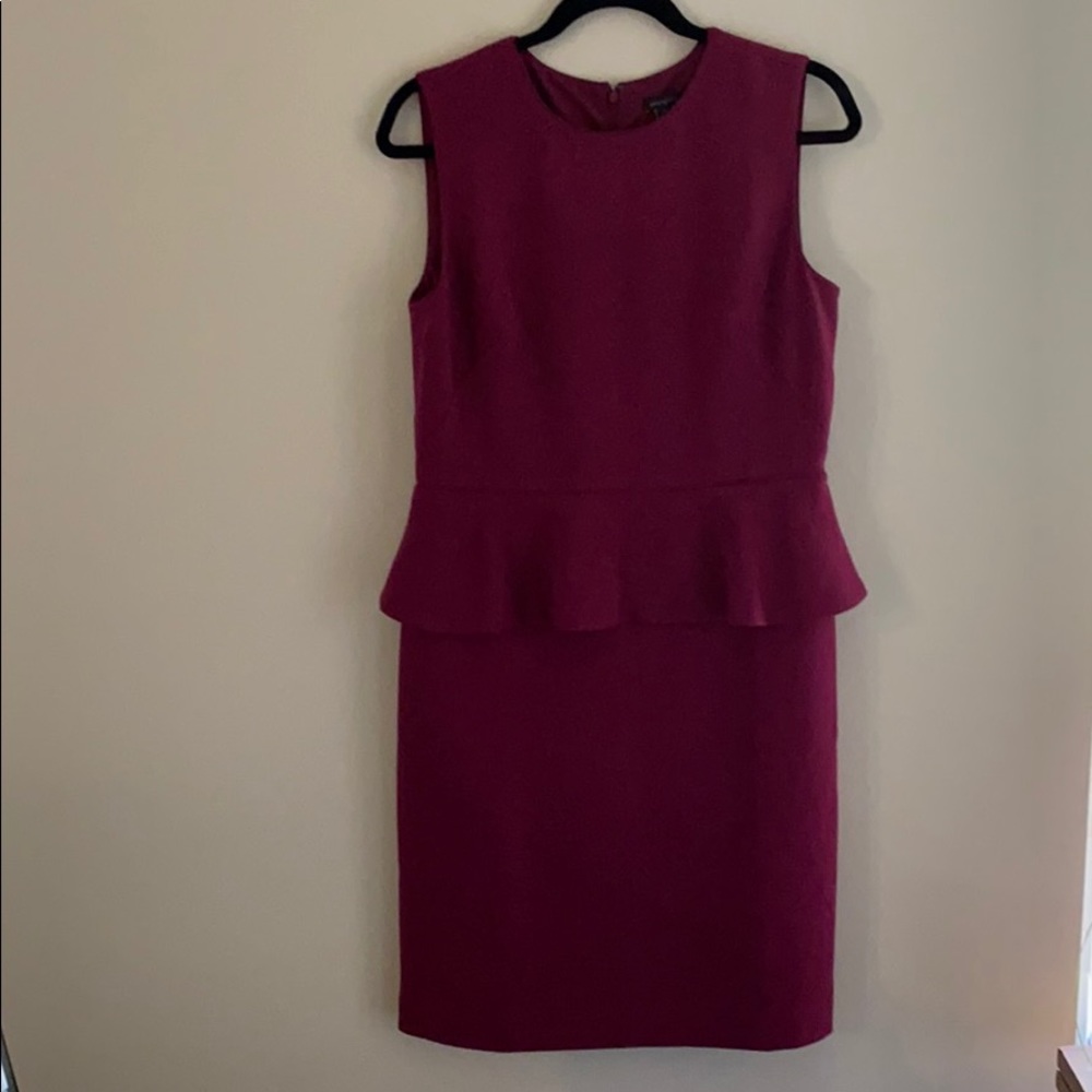Purple peplum dress